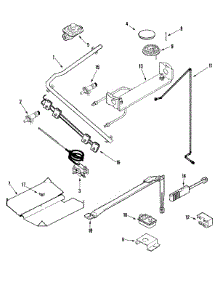 04 - Gas Controls parts for Admiral Range LLR1415AJW from AppliancePartsPros.com