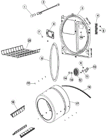 08 - Tumbler (Series 12) parts for Admiral Dryer LNC7766B71 from AppliancePartsPros.com