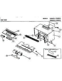 02 - Vent Hood parts for Amana Microwave LP83400.B from AppliancePartsPros.com