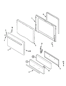 03 - Door / Drawer parts for Admiral Range LPR1115ADW from AppliancePartsPros.com