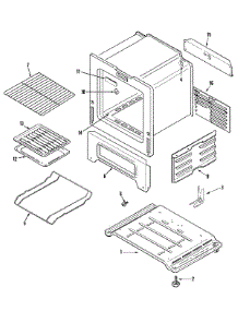 05 - Oven / Base parts for Admiral Range LPR1115ADW from AppliancePartsPros.com