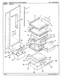 03 - Shelves & Accessories parts for Maytag Refrigerator LRSD20A / BM05A from AppliancePartsPros.com