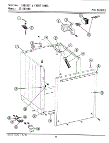 03 - Cabinet & Front Panel parts for Maytag Washer Dryer Combo LSE1000 from AppliancePartsPros.com