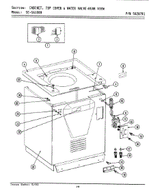 05 - Cabinet, Top Cover & Water Valve (Rear) parts for Maytag Washer Dryer Combo LSE1000 from AppliancePartsPros.com