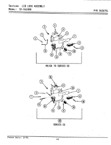 13 - Lid Lock Assembly parts for Maytag Washer Dryer Combo LSE1000 from AppliancePartsPros.com