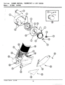 02 - Blower Housing / Thermostats & Lint Screen parts for Maytag Washer Dryer Combo LSE7800 from AppliancePartsPros.com