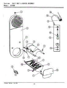 09 - Inlet Duct & Heater Assembly (Se7800) parts for Maytag Washer Dryer Combo LSE7800 from AppliancePartsPros.com