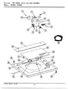 13 - Top Cover, Lid & Lid Lock Assembly parts for Maytag Washer Dryer Combo LSE7800 from AppliancePartsPros.com