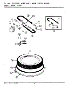 15 - Tub Cover, Water Valve & Water Inj. Assy parts for Maytag Washer Dryer Combo LSE7800 from AppliancePartsPros.com