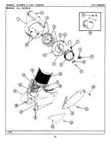 03 - Blower & Lint Screen (Lse7800ace,De,Ee) parts for Maytag Washer Dryer Combo LSE7800ACE from AppliancePartsPros.com