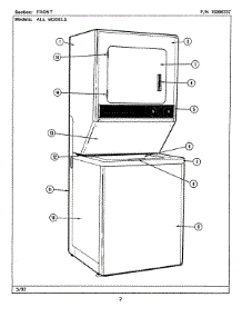 09 - Front (Lse7800adw,Dl,Cw,Cl) parts for Maytag Washer Dryer Combo LSE7800ADW from AppliancePartsPros.com