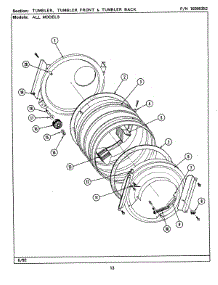 17 - Tumbler (Lse7800adw,Adl,Acw,Acl) parts for Maytag Washer Dryer Combo LSE7800ADW from AppliancePartsPros.com