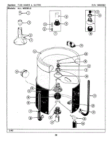 15 - Tub (Inner & Outer Lse7800ace,Ade,Aee) parts for Maytag Washer Dryer Combo LSE7800AEE from AppliancePartsPros.com