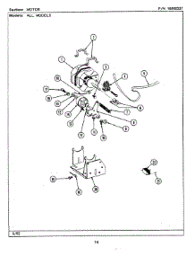13 - Motor (Lse7800ael,Aew) parts for Maytag Washer Dryer Combo LSE7800AEW from AppliancePartsPros.com