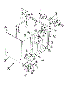 04 - Cabinet parts for Admiral Washer Dryer Combo LSE7800AGE from AppliancePartsPros.com