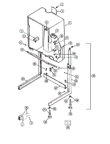 05 - Cabinet-Dryer parts for Admiral Washer Dryer Combo LSE7800AGL from AppliancePartsPros.com
