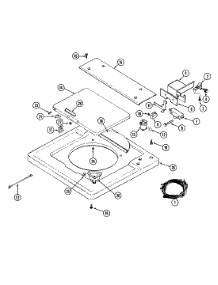 13 - Top & Lid parts for Admiral Washer Dryer Combo LSE7800AGL from AppliancePartsPros.com