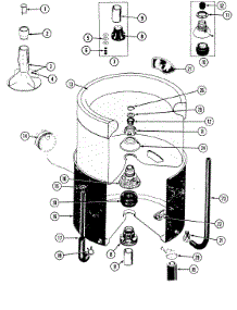 16 - Tub-Inner & Outer parts for Admiral Washer Dryer Combo LSE7800AGL from AppliancePartsPros.com
