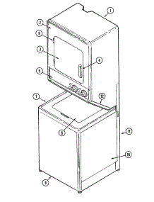07 - Front parts for Maytag Washer Dryer Combo LSE7804ACL from AppliancePartsPros.com