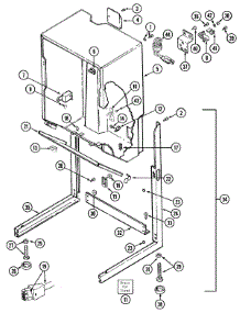 03 - Cabinet-Dryer (Lse7804acm & Adm) parts for Maytag Washer Dryer Combo LSE7804ACM from AppliancePartsPros.com