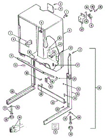 03 - Cabinet-Dryer (Lse7804agm) parts for Admiral Washer Dryer Combo LSE7804AGM from AppliancePartsPros.com