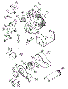 10 - Motor-Dryer & Blower (Lse7806acq / Adq) parts for Maytag Washer Dryer Combo LSE7806ACQ from AppliancePartsPros.com