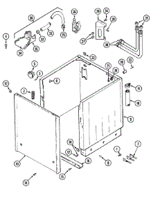 02 - Cabinet parts for Maytag Washer Dryer Combo LSE7806BCE from AppliancePartsPros.com