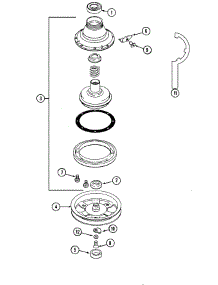 04 - Clutch & Brake parts for Maytag Washer Dryer Combo LSE7806BCE from AppliancePartsPros.com