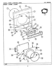 11 - Door & Control Panel parts for Maytag Washer Dryer Combo LSE9900ACE from AppliancePartsPros.com