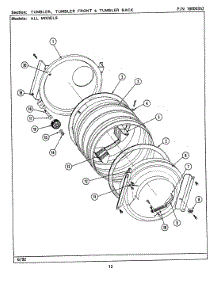 17 - Tumbler (Front & Back) parts for Maytag Washer Dryer Combo LSE9900ACL from AppliancePartsPros.com