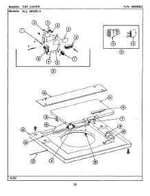 15 - Top Cover parts for Maytag Washer Dryer Combo LSE9900ADE from AppliancePartsPros.com
