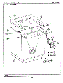 08 - Cabinet-Rear (Lse9900ael,Aew) parts for Maytag Washer Dryer Combo LSE9900AEL from AppliancePartsPros.com
