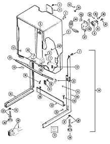 03 - Cabinet-Dryer parts for Maytag Washer Dryer Combo LSE9904ACE from AppliancePartsPros.com