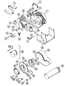 10 - Motor-Dryer & Blower parts for Maytag Washer Dryer Combo LSE9904ACL from AppliancePartsPros.com