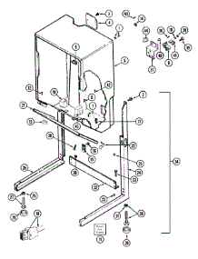 03 - Cabinet-Dryer (Lse9904acm) parts for Maytag Washer Dryer Combo LSE9904ACM from AppliancePartsPros.com