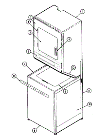 07 - Front parts for Maytag Washer Dryer Combo LSE9904ADL from AppliancePartsPros.com