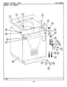 06 - Cabinet-Rear (Lsg7800aae) parts for Maytag Washer Dryer Combo LSG7800AAE from AppliancePartsPros.com