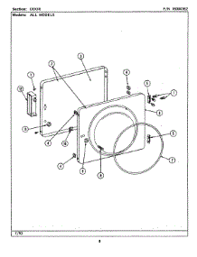 07 - Door (Lsg7800aae) parts for Maytag Washer Dryer Combo LSG7800AAE from AppliancePartsPros.com