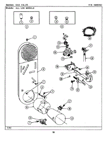 10 - Gas Valve (Lsg7800aae) parts for Maytag Washer Dryer Combo LSG7800AAE from AppliancePartsPros.com