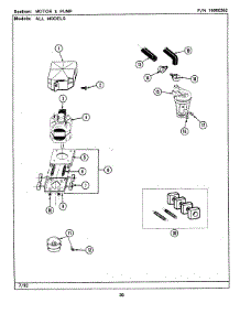 12 - Motor & Pump (Lsg7800aae) parts for Maytag Washer Dryer Combo LSG7800AAE from AppliancePartsPros.com