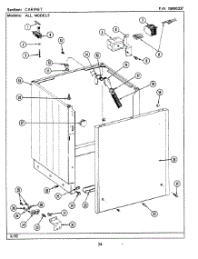 04 - Cabinet parts for Maytag Washer Dryer Combo LSG7800AAL from AppliancePartsPros.com