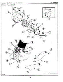 03 - Blower & Lint Screen parts for Maytag Washer Dryer Combo LSG7800AAW from AppliancePartsPros.com