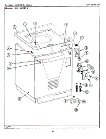 06 - Cabinet-Rear parts for Maytag Washer Dryer Combo LSG7800AAW from AppliancePartsPros.com