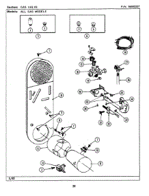 10 - Gas Valve parts for Maytag Washer Dryer Combo LSG7800AAW from AppliancePartsPros.com