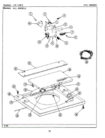 11 - Lid Lock parts for Maytag Washer Dryer Combo LSG7800AAW from AppliancePartsPros.com