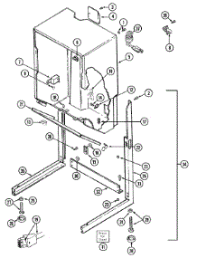 03 - Cabinet-Dryer parts for Maytag Washer Dryer Combo LSG7806AAM from AppliancePartsPros.com