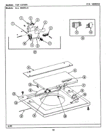 14 - Top Cover (Lsg9900aal,Aaw,Abl,Abw) parts for Maytag Washer Dryer Combo LSG9900AAW from AppliancePartsPros.com