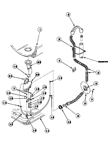 04 - Drain Hose And Pump parts for Amana Washer LTA85AW / PLTA85AW from AppliancePartsPros.com