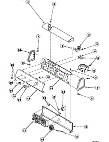 06 - Graphic Panel, Ctrl Mtg Plate And Ctrls parts for Amana Washer LTC85AW / PLTC85AW from AppliancePartsPros.com