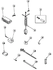 11 - Power Cord And Terminals parts for Amana Washer LTC85AW / PLTC85AW from AppliancePartsPros.com